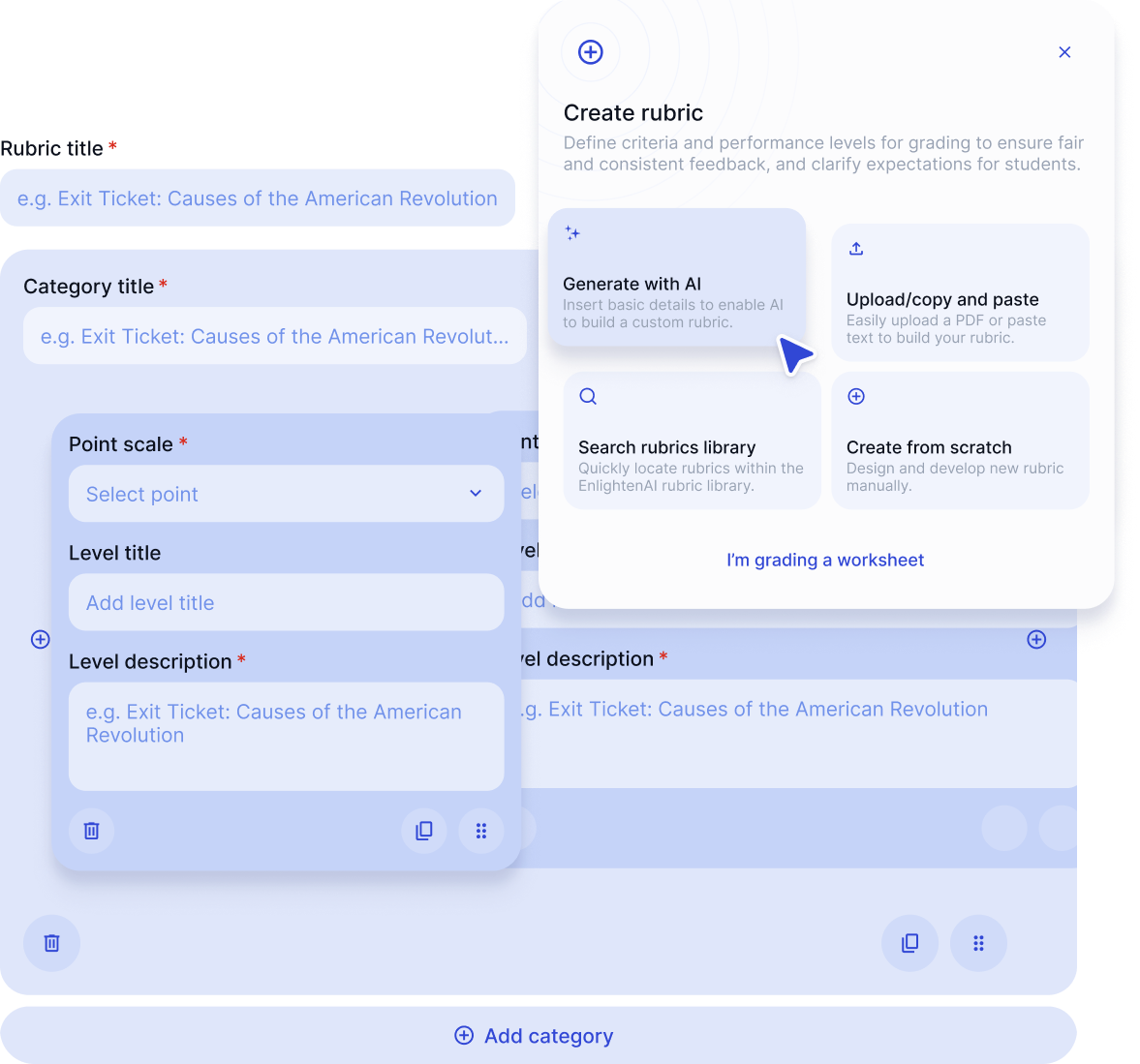Rubric management